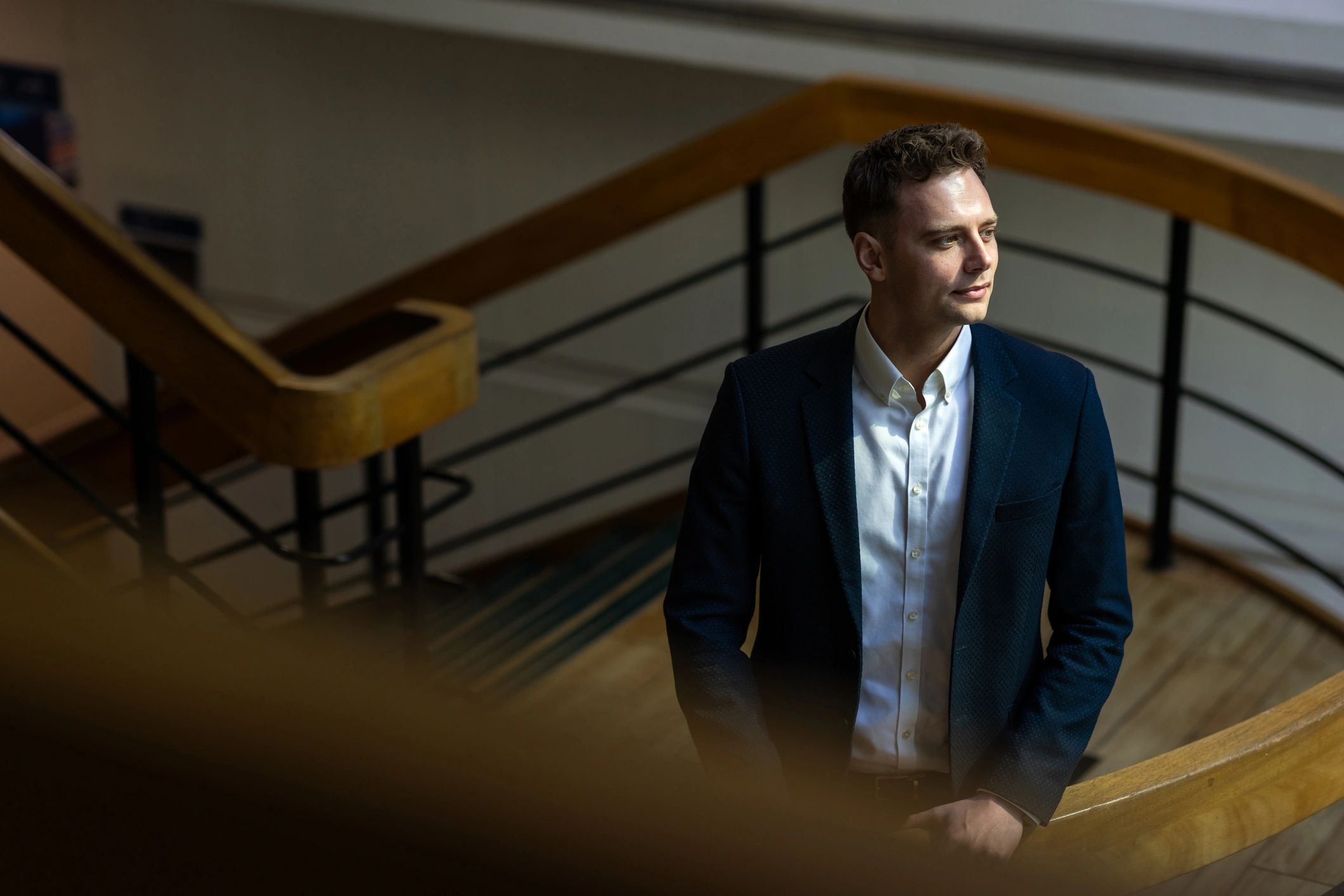 Professional team member portrait in office